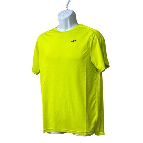 Reebok Workout Ready Tech T-Shirt, Acid Yellow, Sz. S - Picture 1 of 13